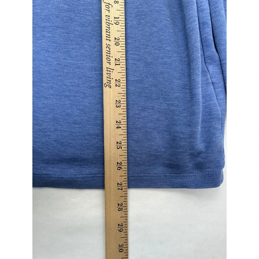 Mizzen+Main Sweater Mens 2XL Blue Fairway Zip Pullover Golfer